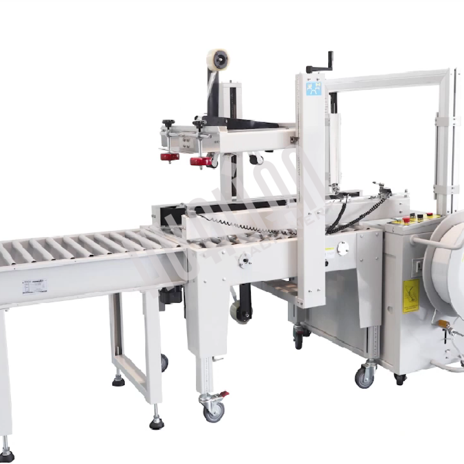 Полуавтоматический заклейщик коробов FXJ-5050L Hualian - Купить с доставкой по всему Казахстану