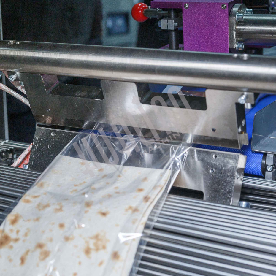 Горизонтальная упаковочная машина DXDZ-600XD (лент. 250 мм, рег.форм., S 400, L 180-500, H-120, трансп.попереч.запайки) Hualian - Купить с доставкой по всему Казахстану