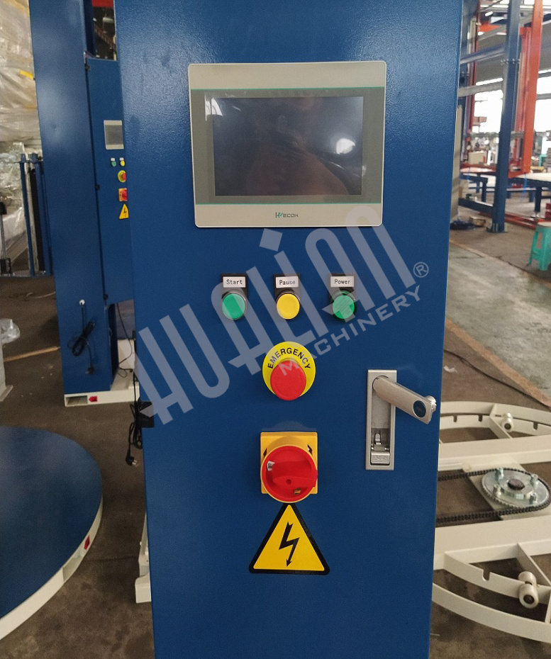 Паллетоупаковщик HL-1500P Pro с моторизированной кареткой с престрейчем и прижимом Hualian - Купить с доставкой по всему Казахстану