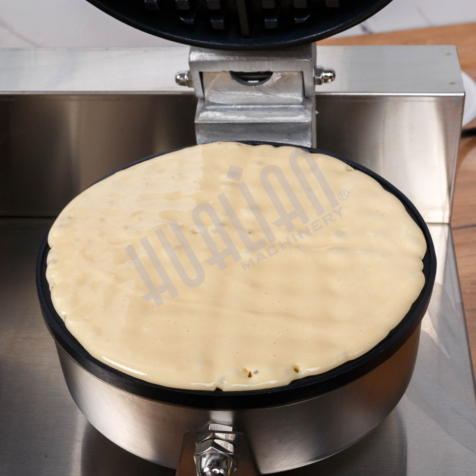 Вафельница для объемных вафель HWB-2 (2 секции, круг) Hualian - Купить с доставкой по всему Казахстану