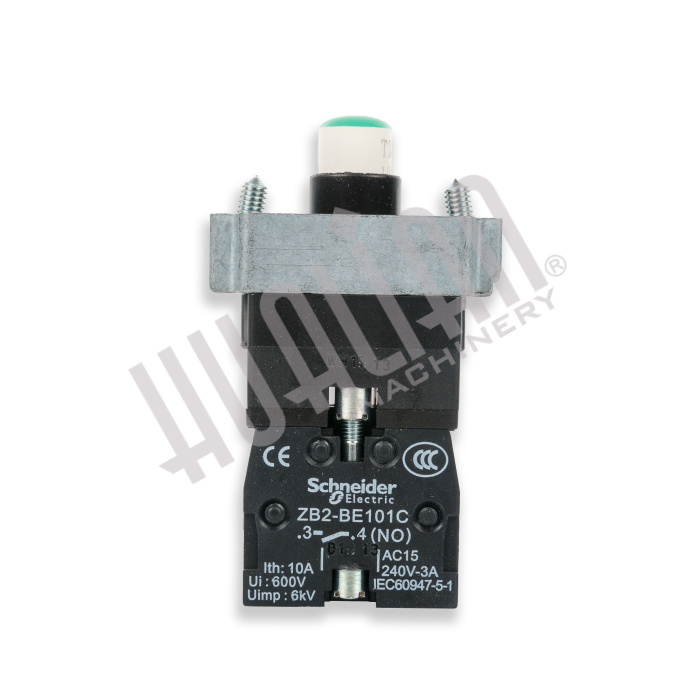 Кнопка с подсветкой (контактная группа, НР, зеленая) (панель управления BSF-5640LG) Hualian - Купить с доставкой по всему Казахстану