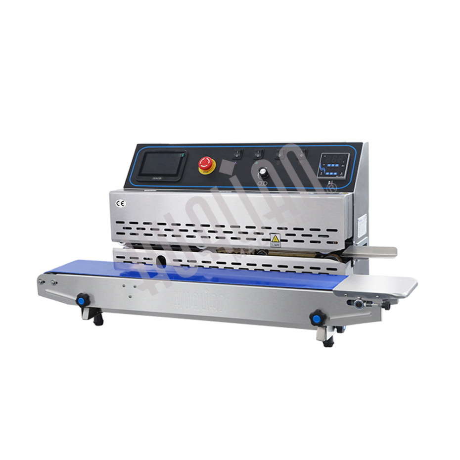 Горизонтальный конвейерный запайщик FRP-810I (нерж, каплеструйный принтер) Hualian - Купить с доставкой по всему Казахстану