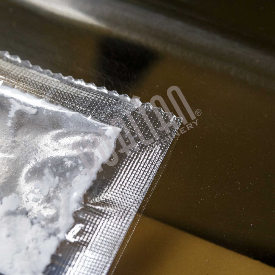 Машина для упаковки трудно-сыпучих продуктов и порошков DXDF-100AX (15-100 мл,4-х шовн., шир.пленки 240 мм, насечка, датер HP-241G, зубчатый нож, шов  Hualian - Купить с доставкой по всему Казахстану