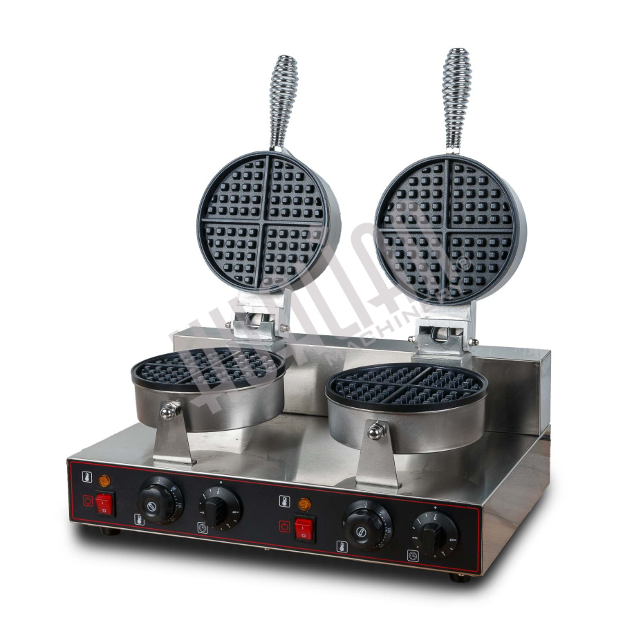 Вафельница для объемных вафель HWB-2 (2 секции, круг) Hualian - Купить с доставкой по всему Казахстану