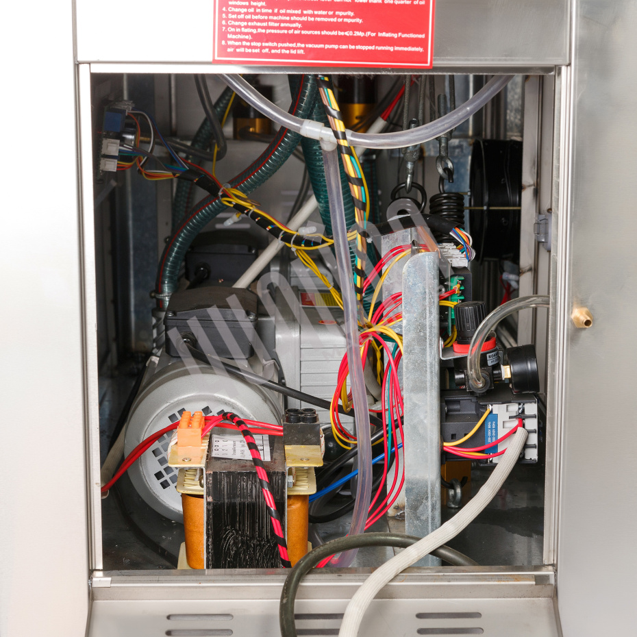 Напольная двухкамерная вакуум-упаковочная машина DZQ-500/2SB SS (нерж., газ) Hualian - Купить с доставкой по всему Казахстану