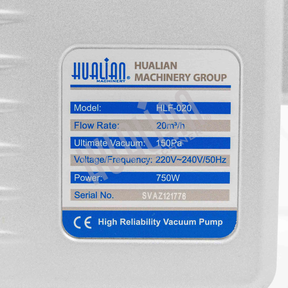 Вакуумный насос HLF-20 (HM), в сборе с двигателем, 20 м³/ч, 220 В для DZ, HVC, HVT, TB Hualian - Купить с доставкой по всему Казахстану