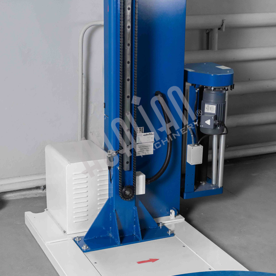 Паллетоупаковщик HL-1500P Pro с моторизированной кареткой с престрейчем и прижимом Hualian - Купить с доставкой по всему Казахстану