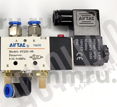 Пневмораспределитель 4V210-08/220V для DZ-800W QF HVT-550/DZF-5050 Hualian - Купить с доставкой по всему Казахстану