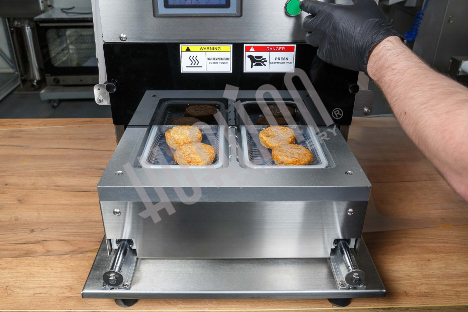 Запайщик лотков с газонаполнением EV-271 (187*137*120 мм, 2 лотка за цикл) Hualian - Купить с доставкой по всему Казахстану