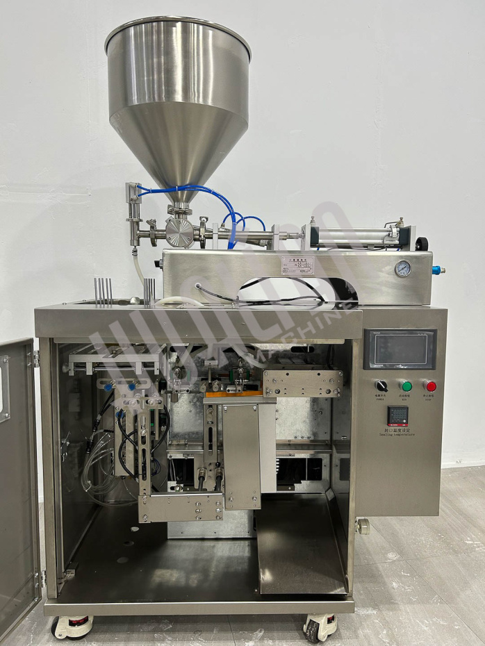 Мини дой-пак линия с поршневым дозатором для пакетов с зип-локом HLDX-9018G Hualian - Купить с доставкой по всему Казахстану