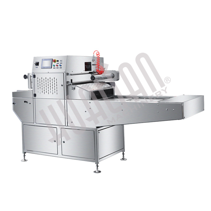 Автоматический запайщик лотков с функцией вакуумной газации HVT-450A/2 V2 (нерж., лоток 187*137) Hualian - Купить с доставкой по всему Казахстану