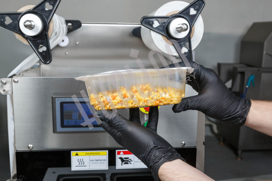 Запайщик лотков с газонаполнением EV-271 (187*137*120 мм, 2 лотка за цикл) Hualian - Купить с доставкой по всему Казахстану