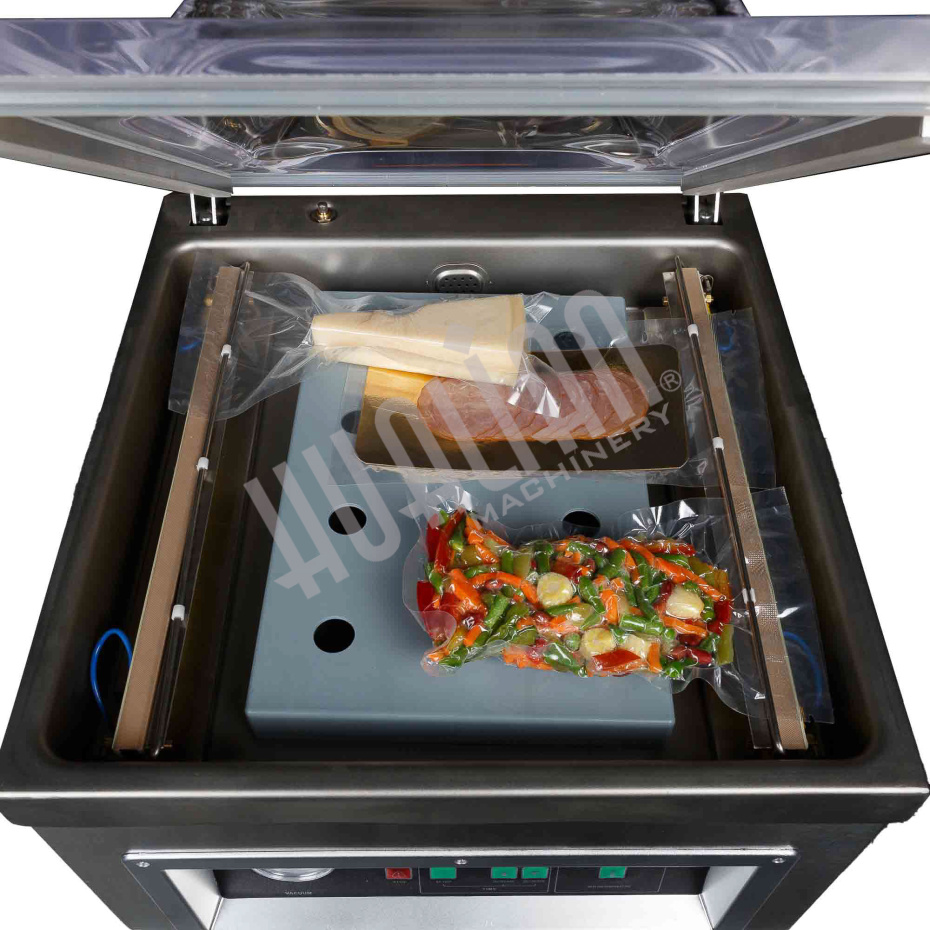 Настольный вакуумный упаковщик DZQ-400/2T (нерж., газ) Hualian - Купить с доставкой по всему Казахстану