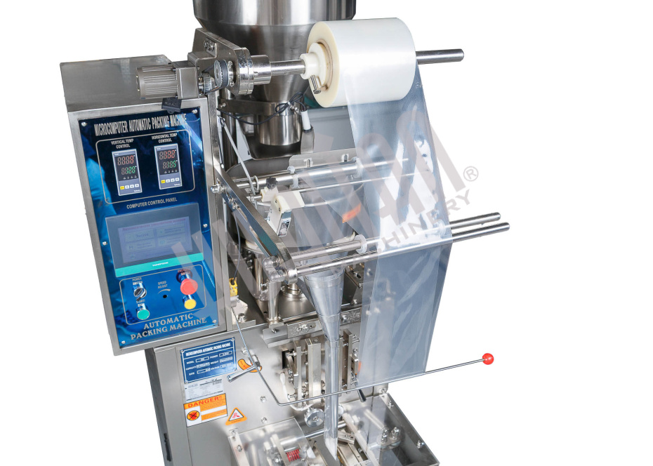 Автоматическая фасовочно-упаковочная машина DXDK-320RH-E (нерж., стик 17*110 мм, 4.6-8 мл, W пленки 42 мм, зубч. нож.) Hualian - Купить с доставкой по всему Казахстану