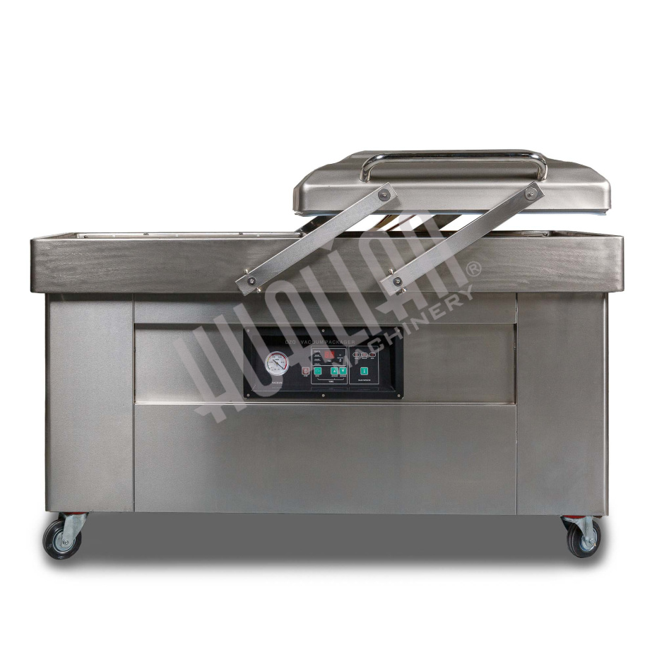 Напольная двухкамерная вакуум-упаковочная машина DZ-600/2SB SS (нерж.) Hualian - Купить с доставкой по всему Казахстану