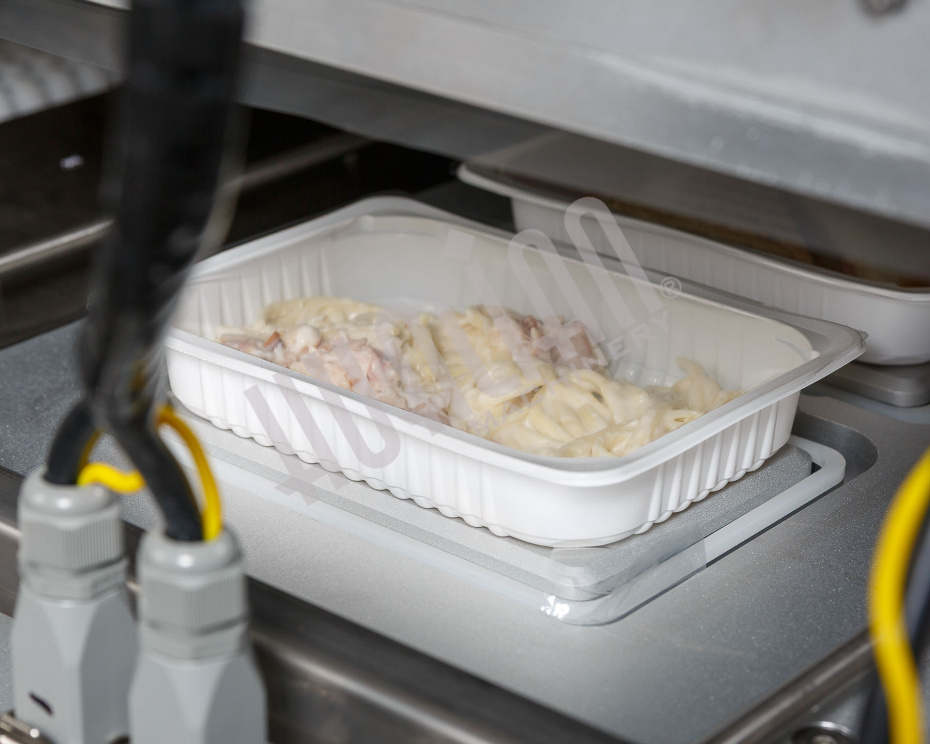 Автоматический запайщик лотков с функцией вакуумной газации HVT-450A/2 V2 (нерж., лоток 187*137) Hualian - Купить с доставкой по всему Казахстану