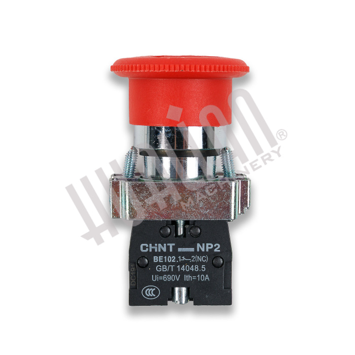 Кнопка аварийной остановки NP2-BS542 (DZQ-600L/S/DZF-5050/HVT-450R) Hualian - Купить с доставкой по всему Казахстану