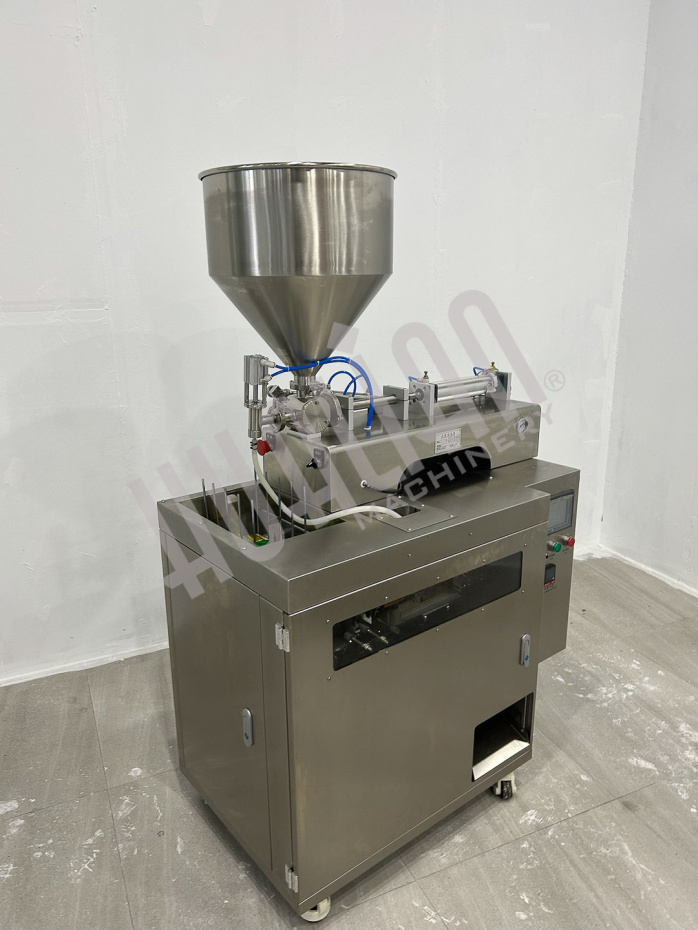 Мини дой-пак линия с поршневым дозатором для пакетов с зип-локом HLDX-9018G Hualian - Купить с доставкой по всему Казахстану