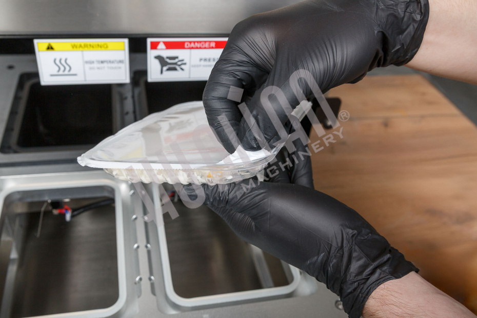 Запайщик лотков с газонаполнением EV-271 (187*137*120 мм, 2 лотка за цикл) Hualian - Купить с доставкой по всему Казахстану