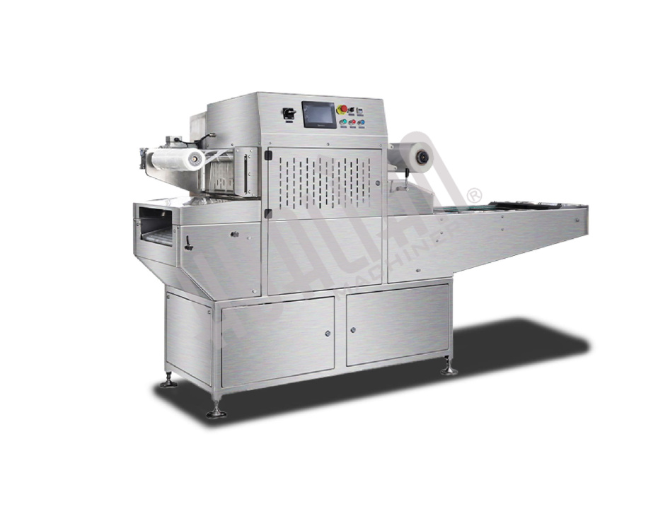 Автоматический запайщик лотков HVT-450A/4 V2 (матрица 210х148, 4 лотка за цикл, газонаполнение, вакуумный насос 100 м3/ч) Hualian - Купить с доставкой по всему Казахстану