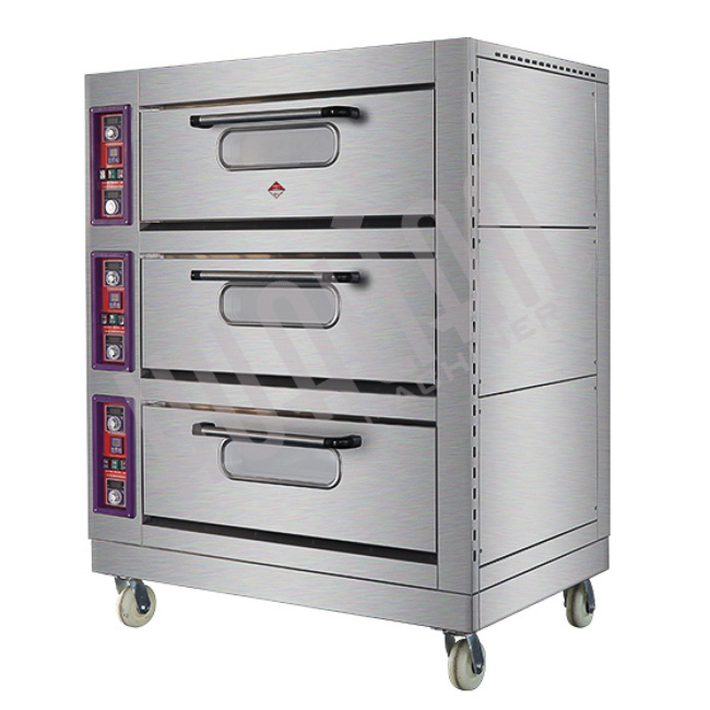 Подовая печь YXD-60C (лист 600*400 мм, каменный под, пароувлажнение) Hualian - Купить с доставкой по всему Казахстану